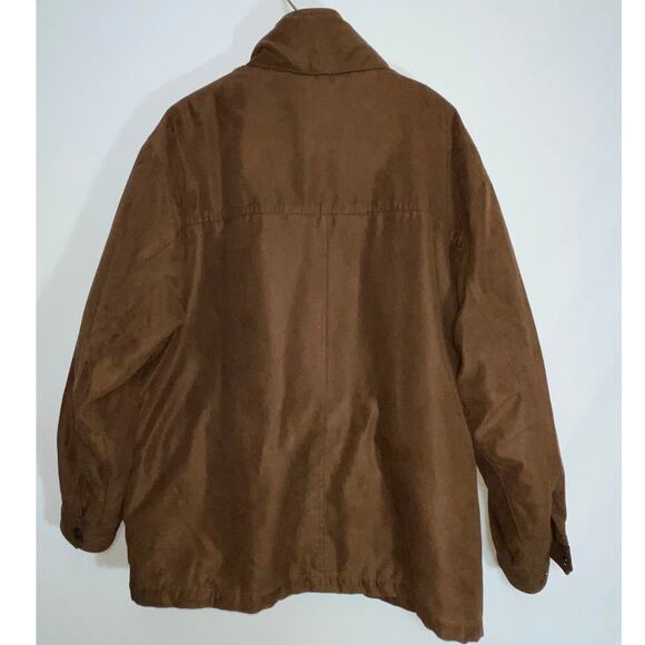 Weatherproof Bomber Jacket - Faux Suede Quilt Lined w/ Hood - Men's Size‎ XL - Picture 3 of 11